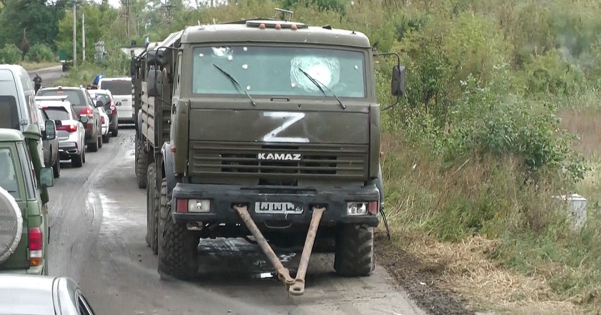 Ukrainian troops revel in Kharkiv success among abandoned Russian vehicles