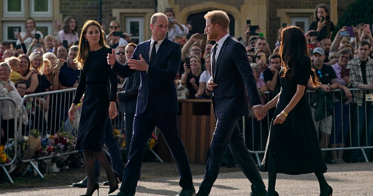 Watch: Princes William and Harry on joint walkabout to meet crowds at Windsor