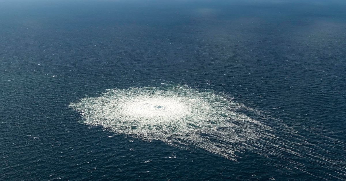 Une vidéo montre la surface bouillonnante de la mer Baltique causée par une fuite du pipeline Nord Stream