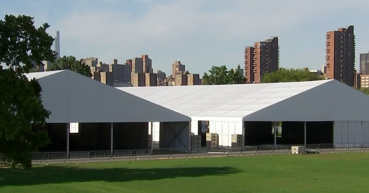 Temporary migrant housing opens in NYC amid criticism