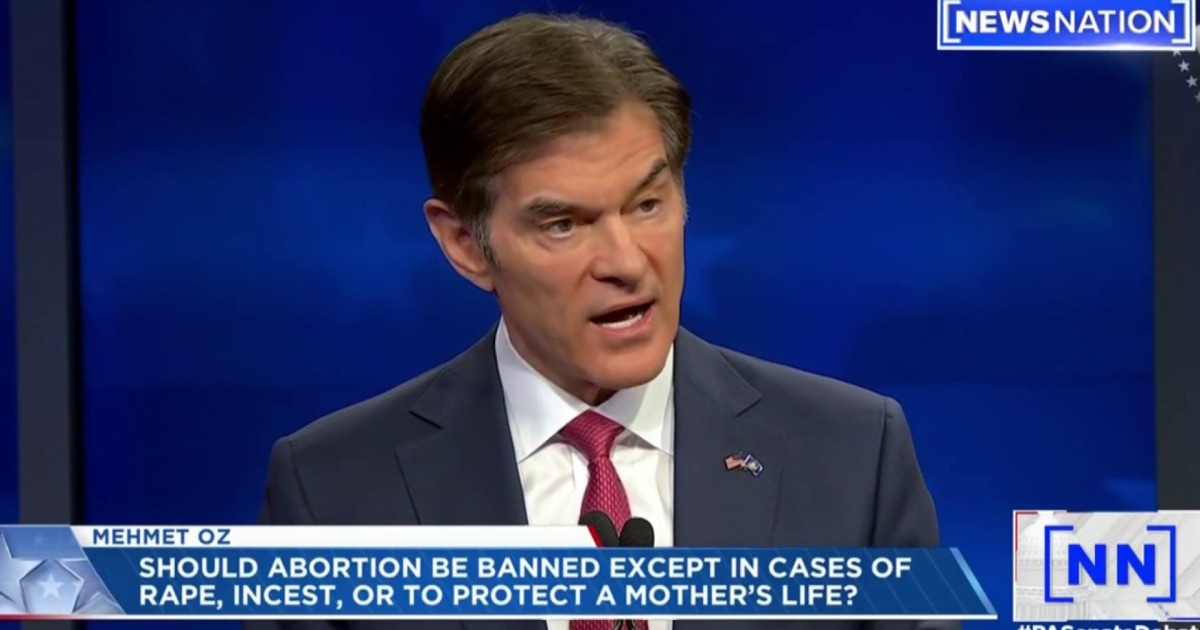 Oz: Abortion should be left to ‘women, doctors, local political leaders’