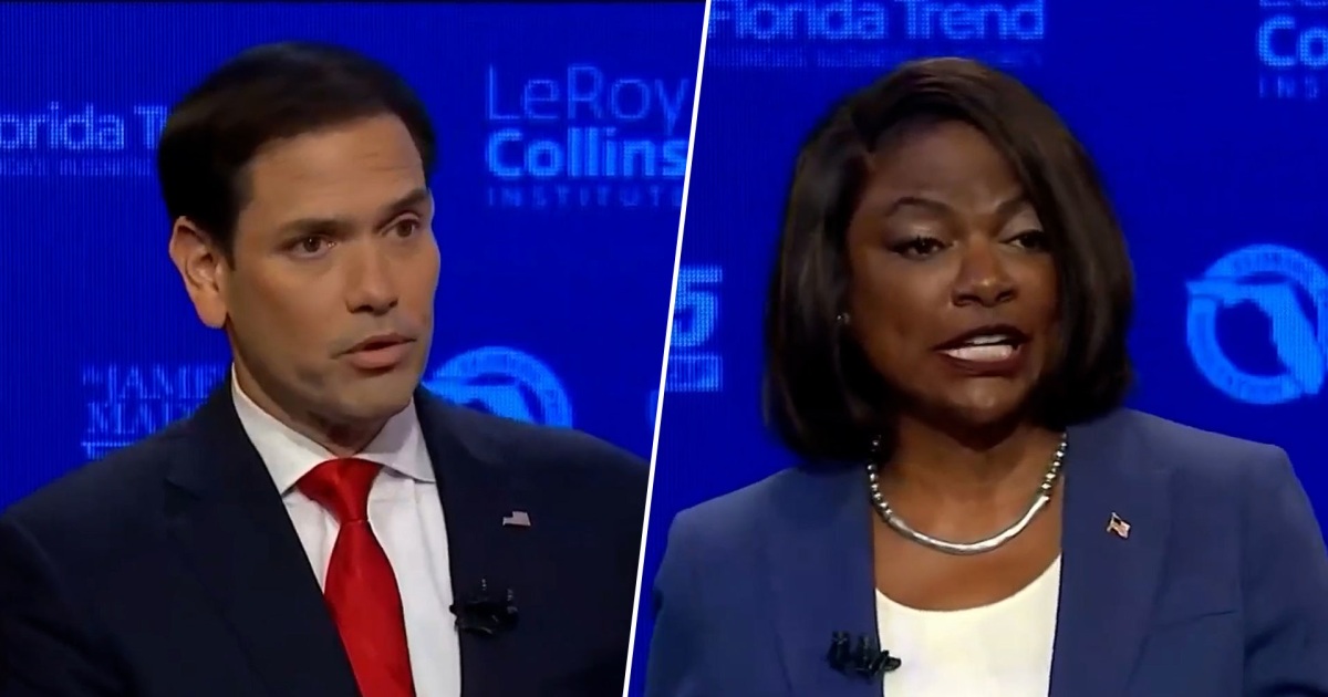 Florida Senate Candidates Val Demings Sen Marco Rubio Face Off In Debate