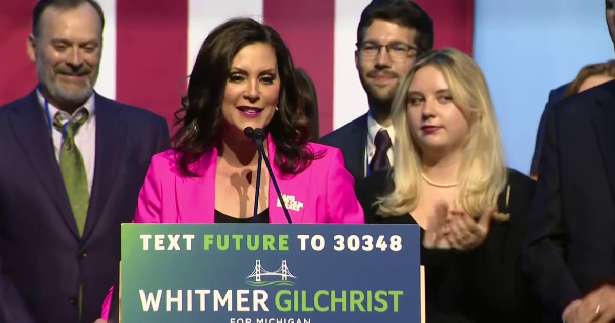 Michigan Gov Whitmer Celebrates Re Election Michigan Gov Whitmer Celebrates Re Election
