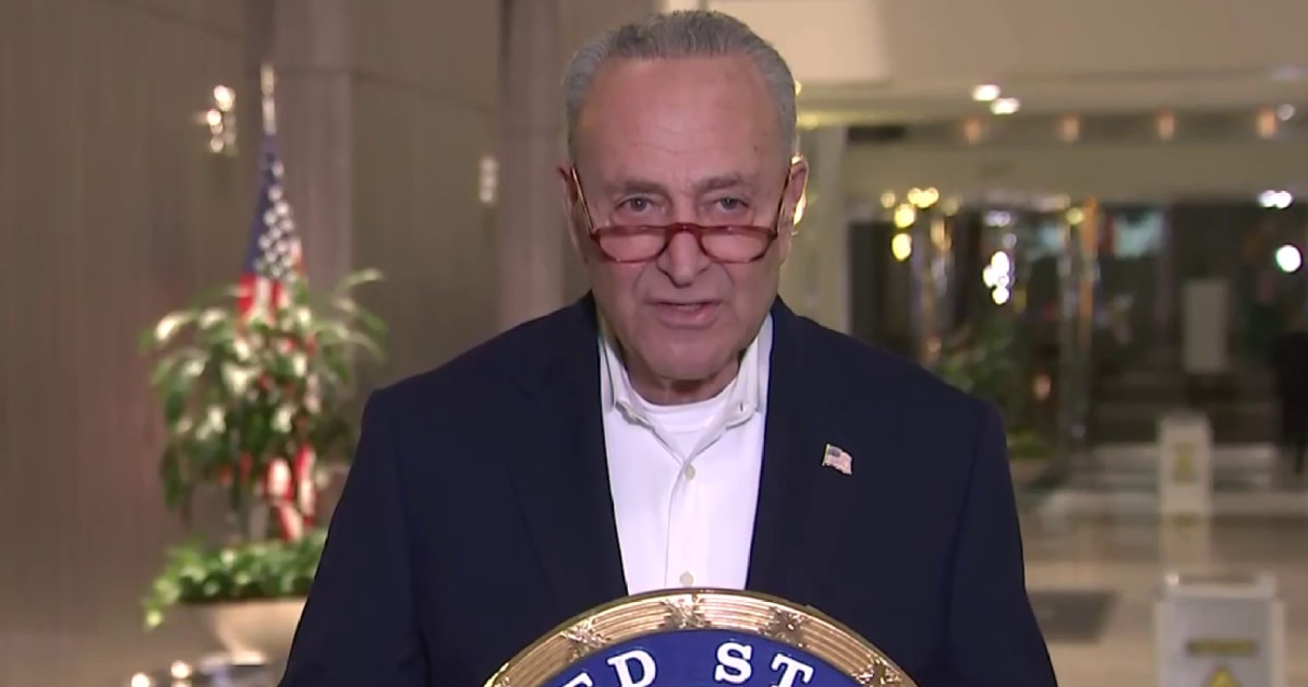 Chuck Schumer reacts to Democrats maintaining control of the Senate