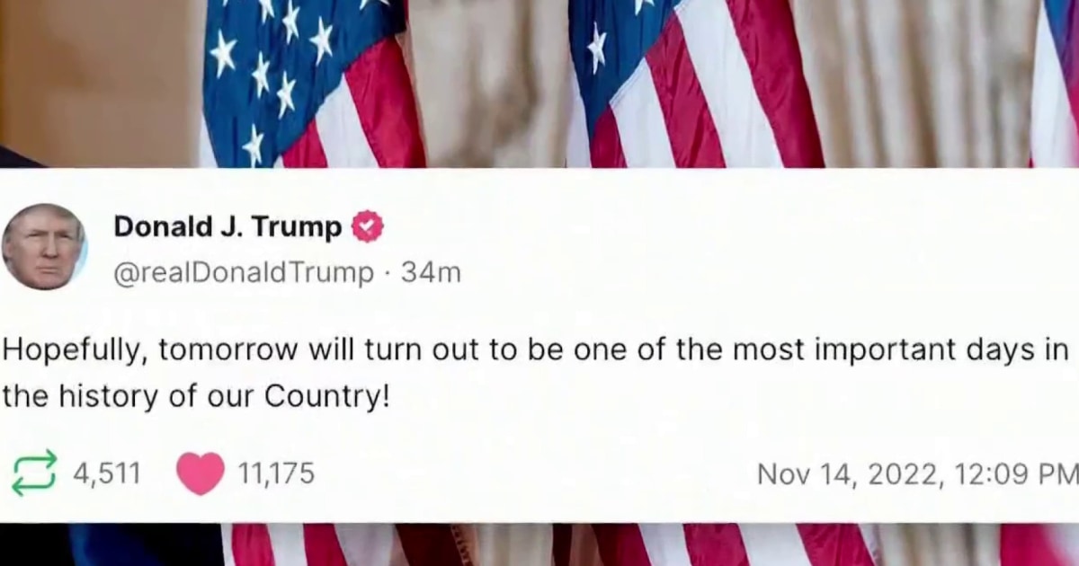 Trump suggests 2024 campaign announcement