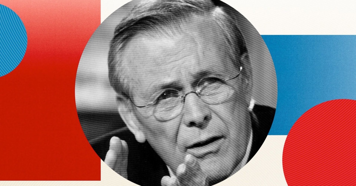 Defense Secretary Donald Rumsfeld 'A war is a war'