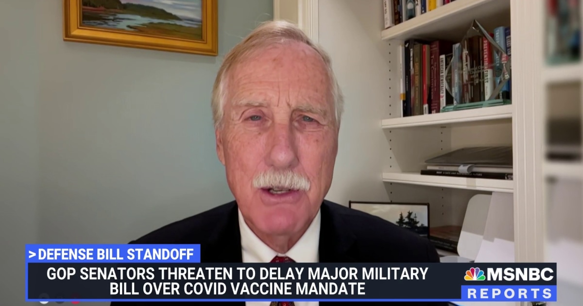 Sen. Angus King slams Republicans threatening to delay military bill
