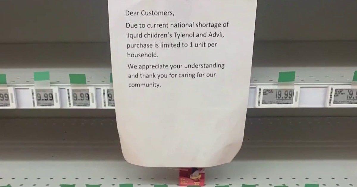 Surge in children's illnesses affecting supply of overthecounter drugs