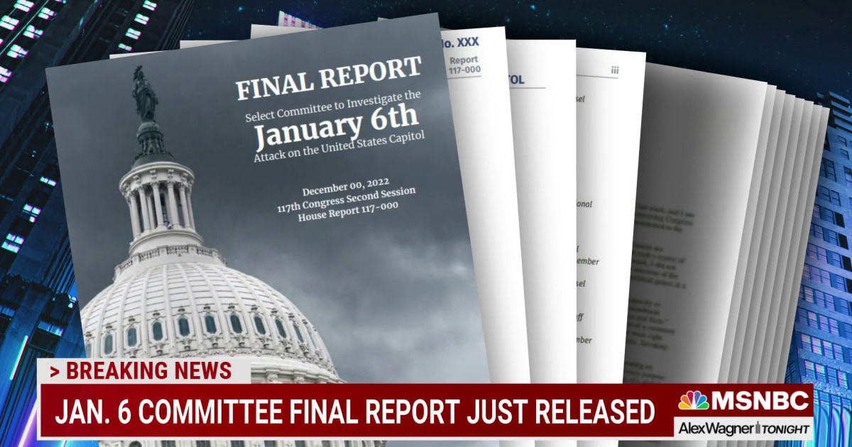 January 6th Committee releases 845 page final report