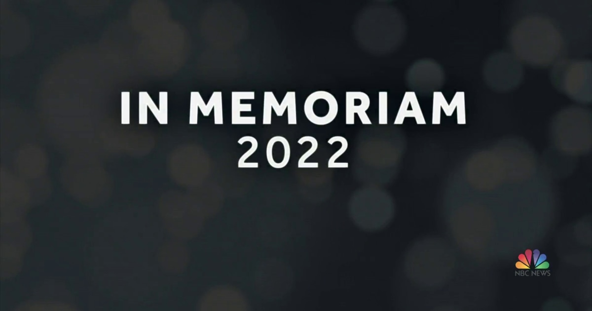 In Memoriam Remembering those we lost in 2022