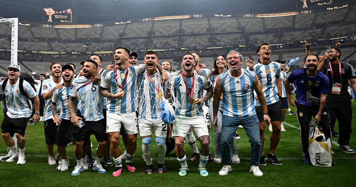 L’Argentine célèbre sa victoire en Coupe du monde