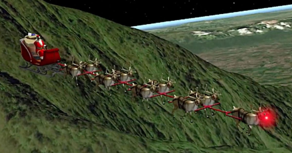 NORAD tracks Santa Claus as he travels across the world