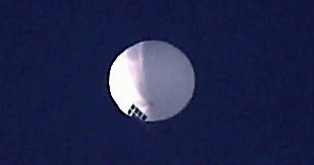 Suspected Chinese spy balloon found hovering over northern U.S.: NBC ...