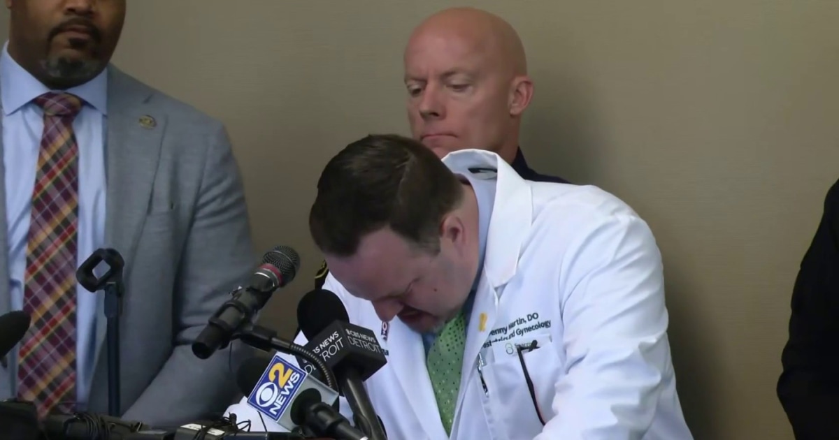 Doctor breaks down when speaking about the victims of the Michigan State University shooting