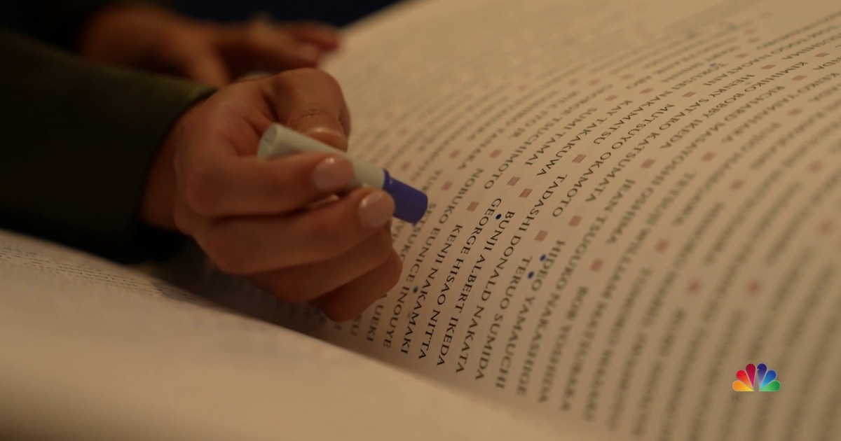 Sacred book of 125,000 names recognizes Japanese Americans wrongfully incarcerated during WWII