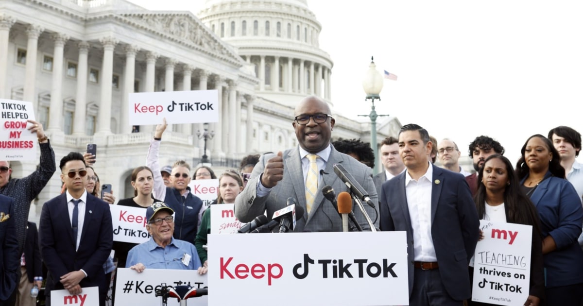 Creators lawmakers oppose ban of TikTok at Capitol rally