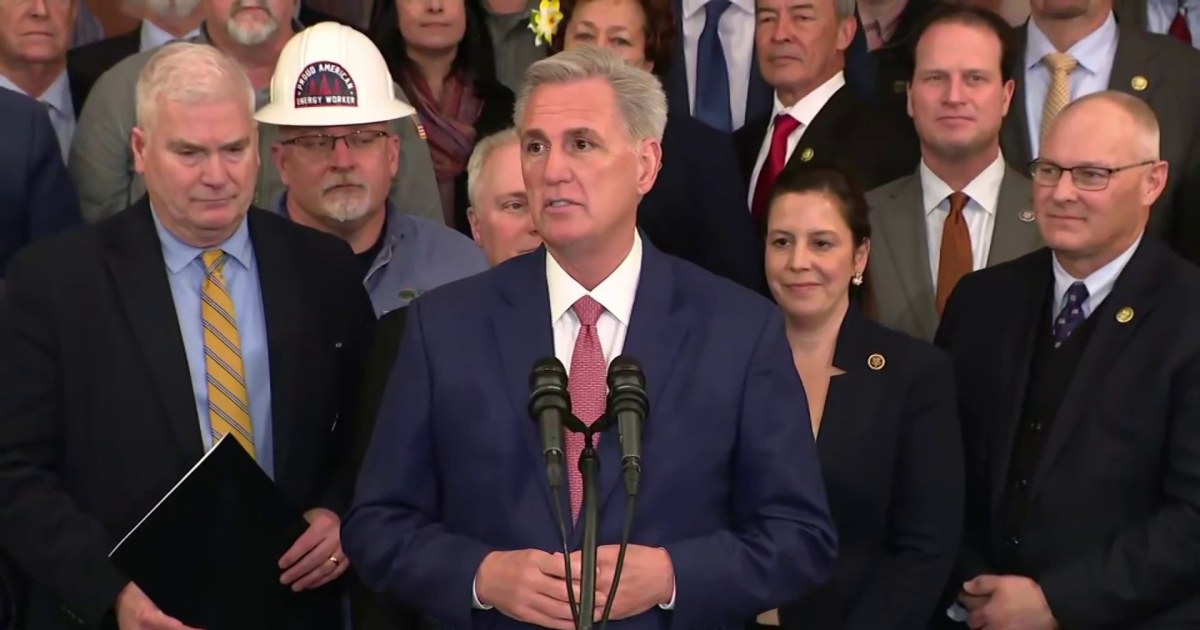 McCarthy celebrates passage of House bill aimed at lowering energy costs