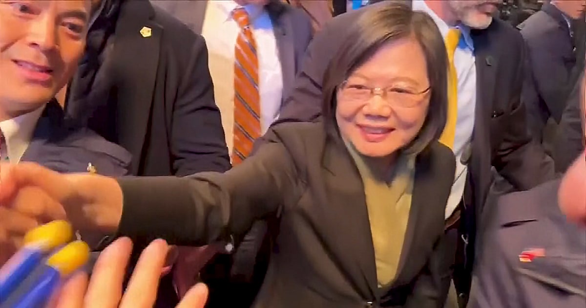 Taiwanese president receives enthusiastic welcome in New York City