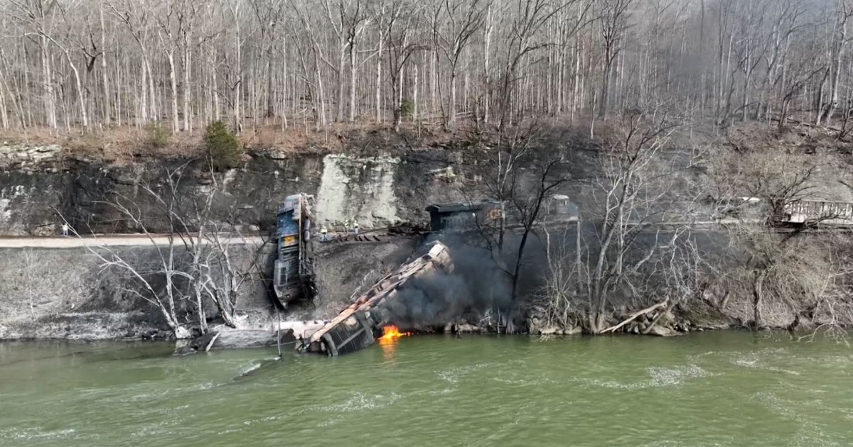 Fiery Train Derailment In West Virginia Leaves 3 Injured