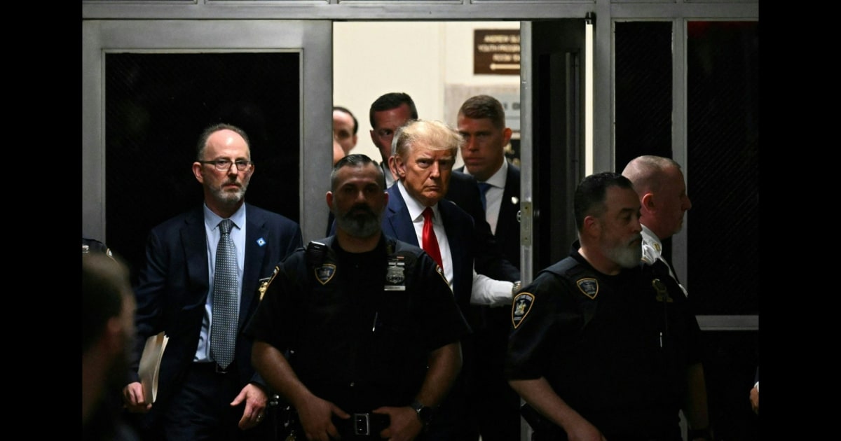 Trump enters courtroom for arraignment Flipboard