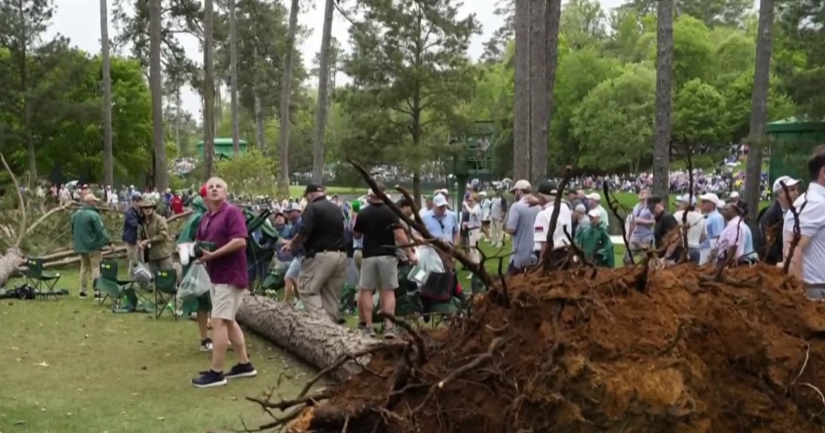 Severe storm halts Masters Tournament