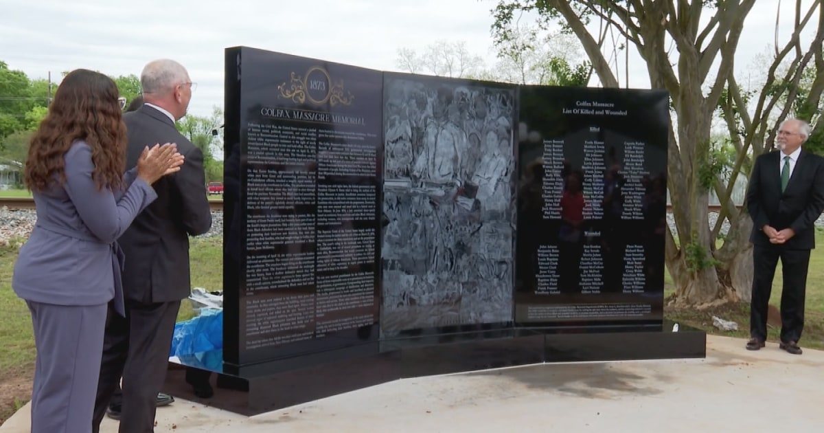 New monument honors victims of Louisiana's Colfax Massacre