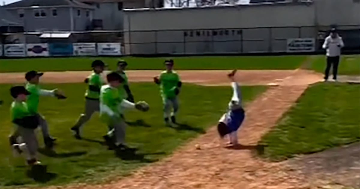 New Jersey 6yearold goes viral for doing cartwheels during Tball games