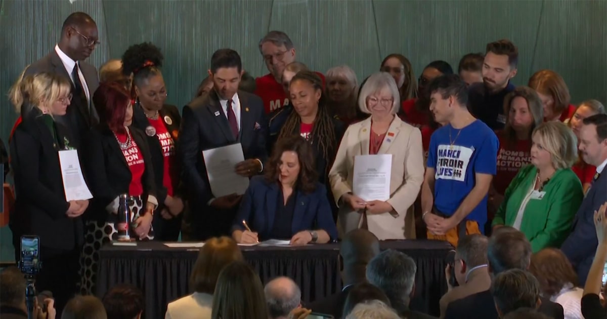 Michigan Gov. Whitmer Signs Gun Violence Prevention Bill Into Law