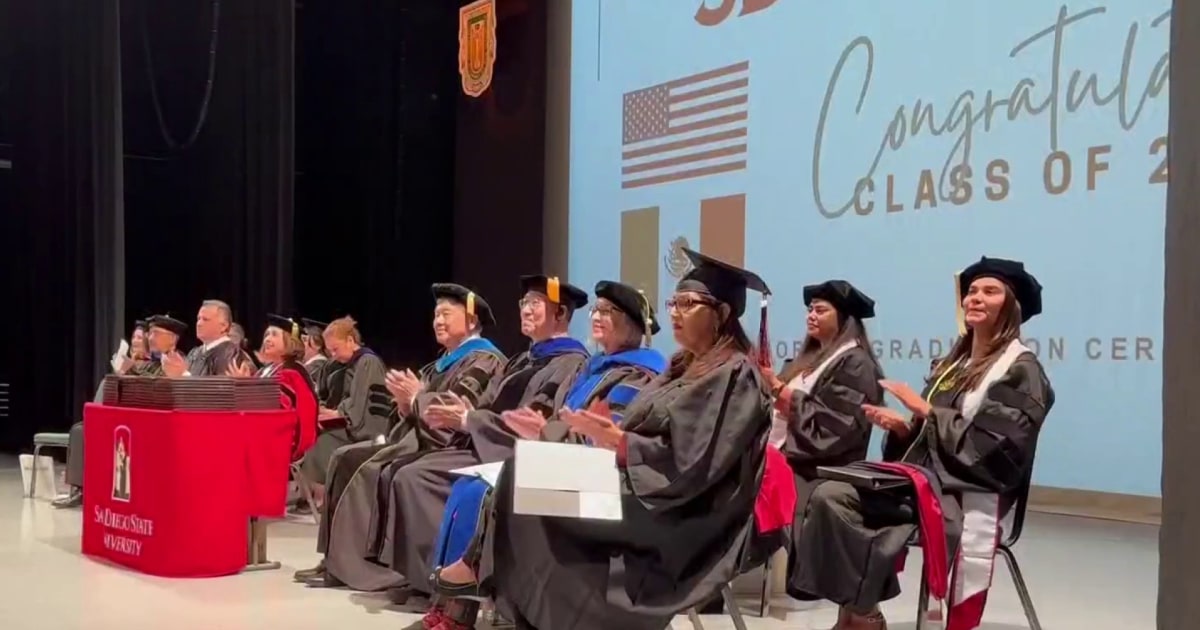 San Diego State hosts graduation ceremony in Mexico