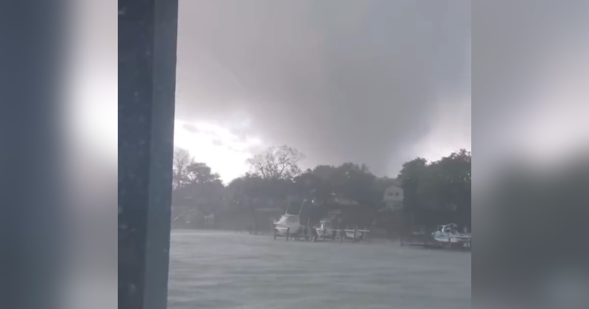 Tornado strikes Virginia coast, leaving behind trail of damage
