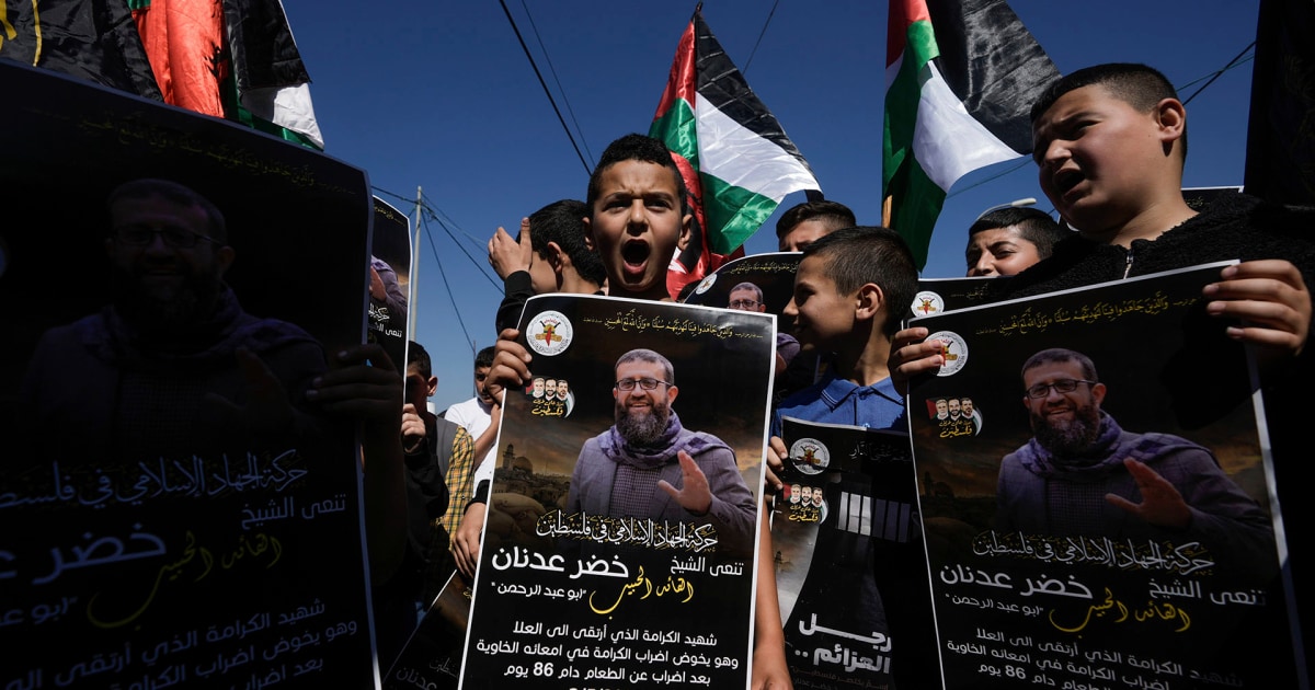 Anger erupts after prominent Palestinian hunger striker dies in Israeli custody