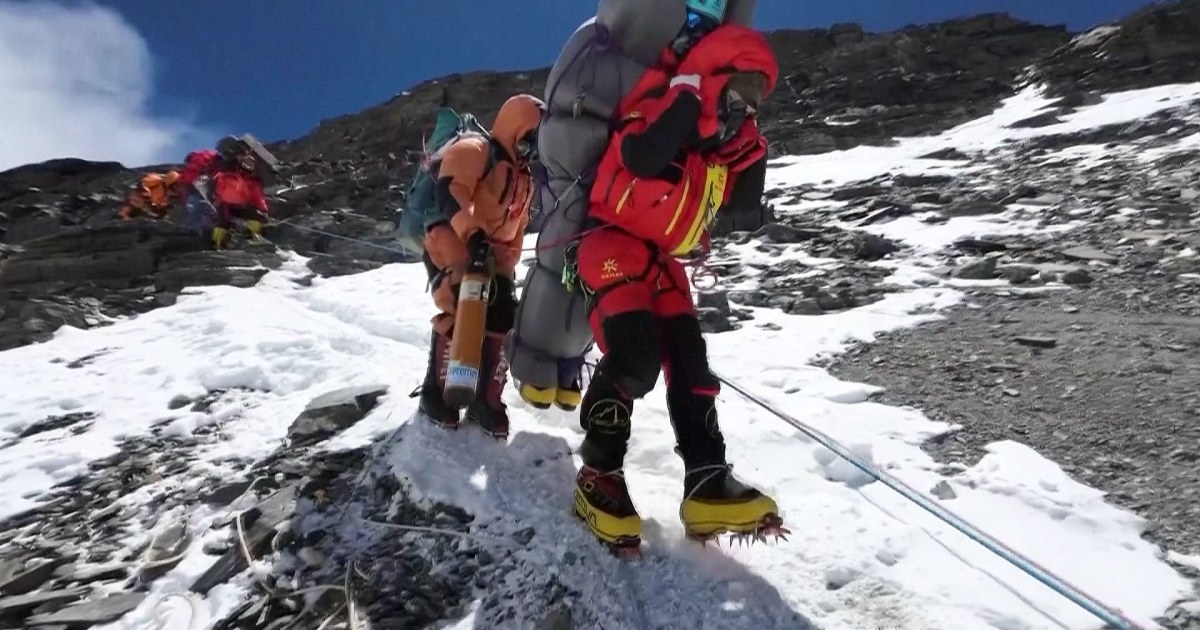 Watch: Sherpa carries Everest climber in ‘death zone’ rescue