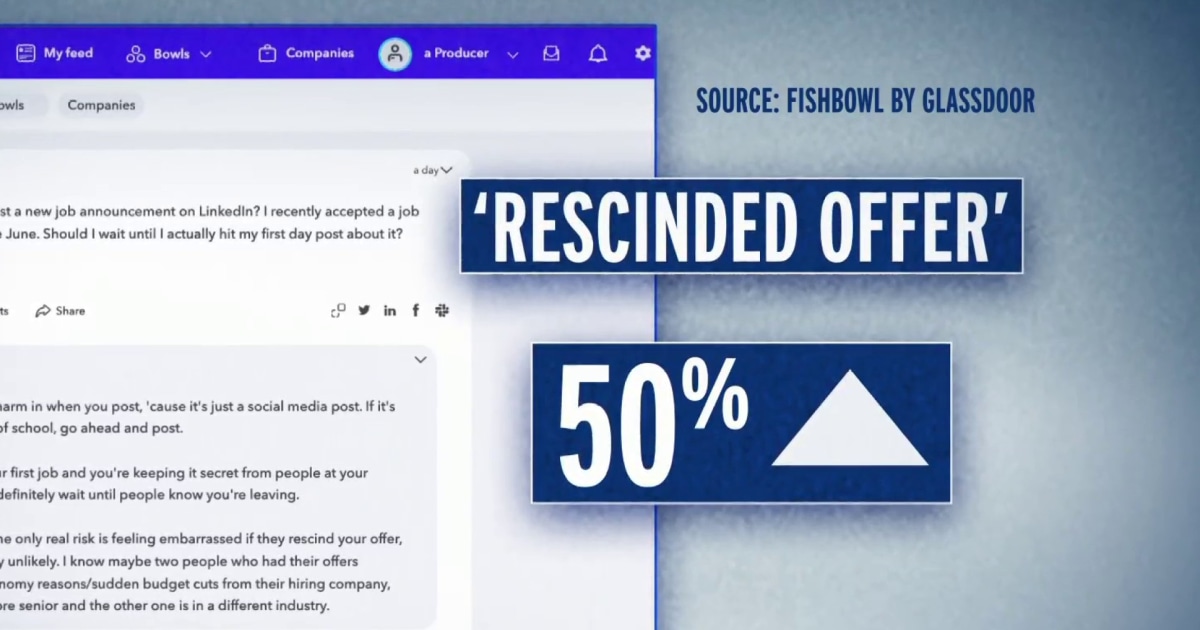 Job seekers speak out about pulled employment offers