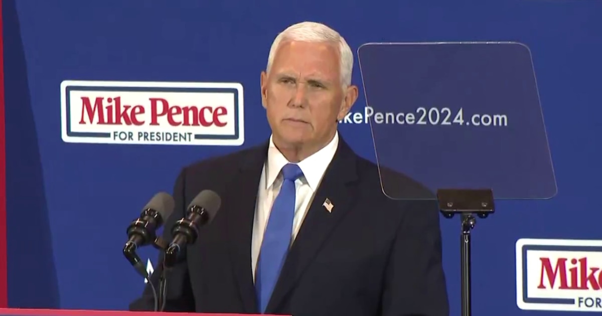 Pence announces 2024 presidential run