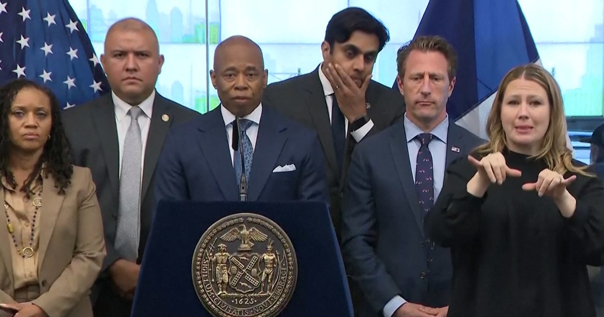 New York City mayor urges residents to stay indoors due to 'hazardous