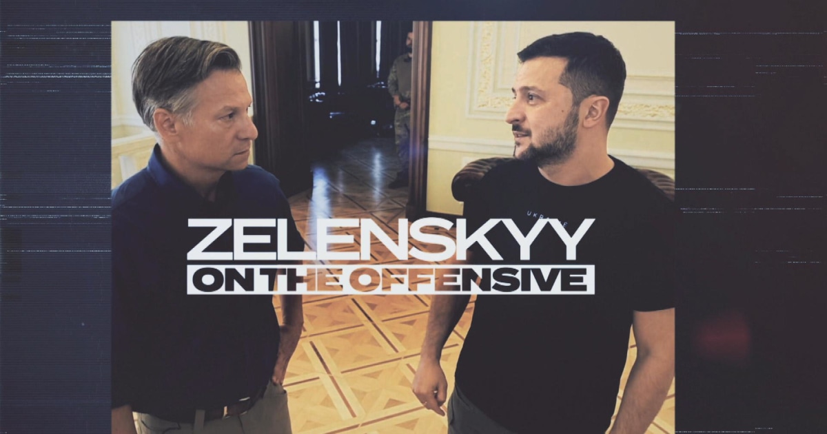 El presidente ucraniano Zelensky habla con Richard Engel