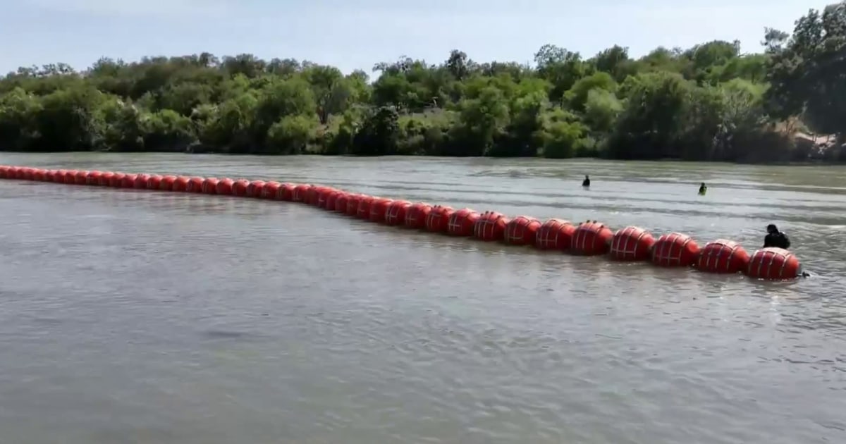 DOJ threatens to sue Texas over buoy wall at southern border