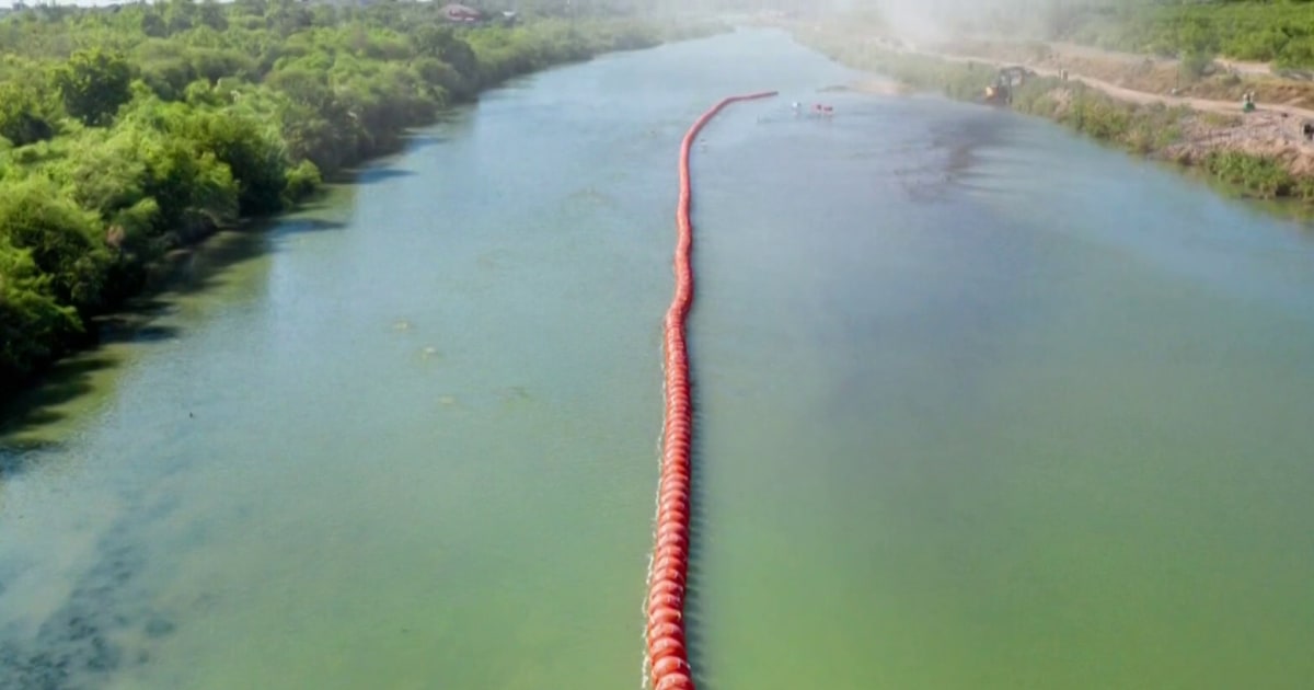 DOJ threatens to sue Texas governor over Rio Grande buoy barrier