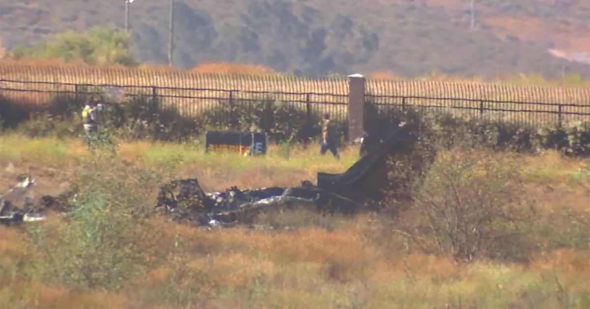 Video shows crash site of small plane that killed six in California field