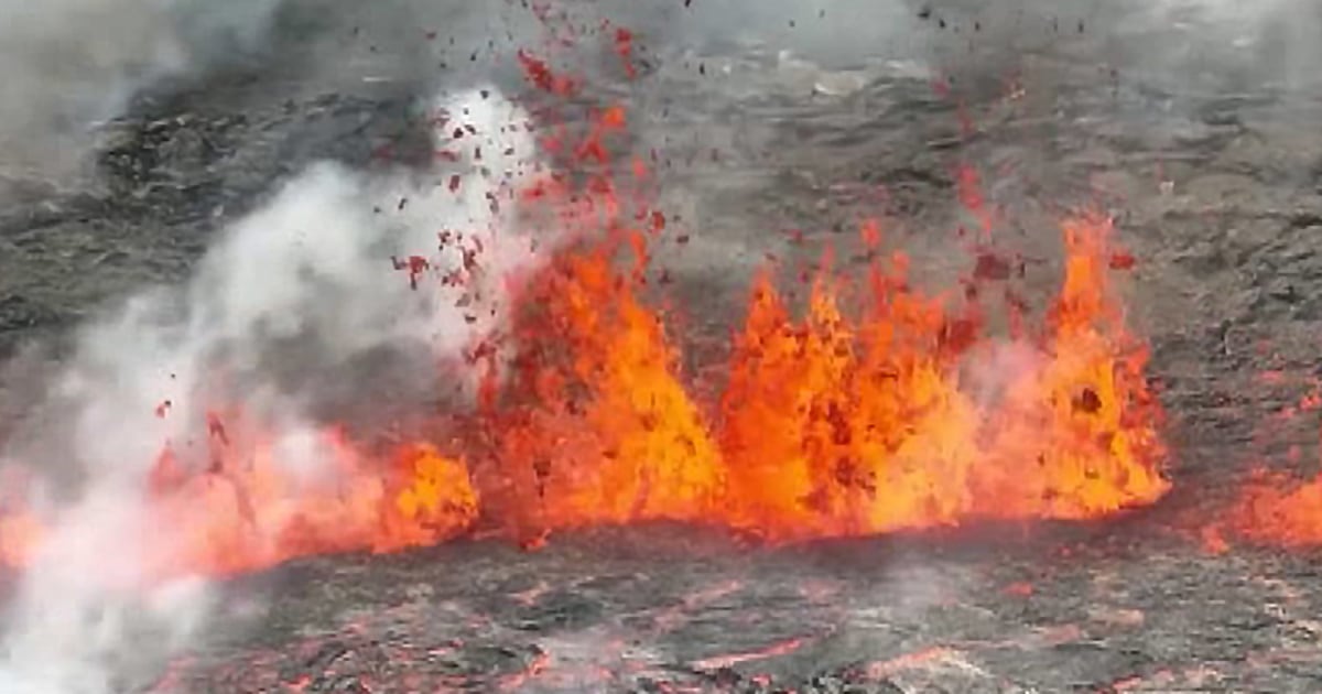 Volcano erupts close to Reykjavik, Iceland