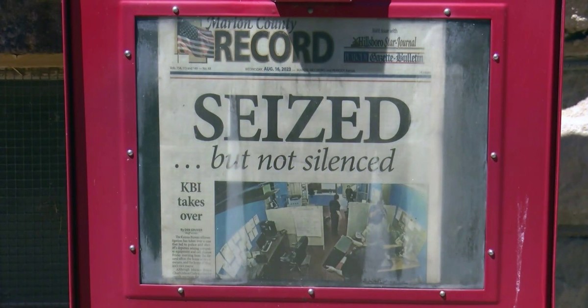 Search warrant withdrawn after raid of local Kansas newspaper