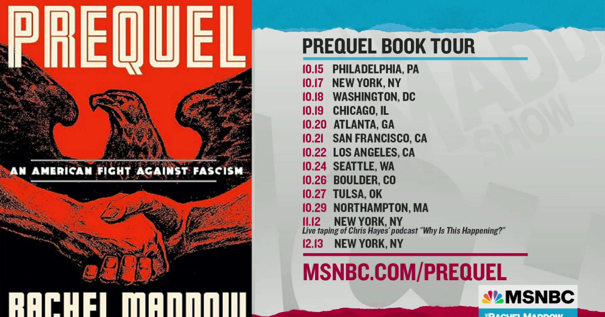 'Prequel' book tour dates announced