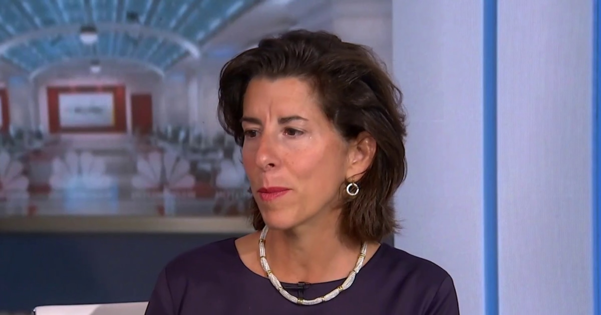 Commerce Secy. Raimondo says ‘we have to hold the line’ on tech export