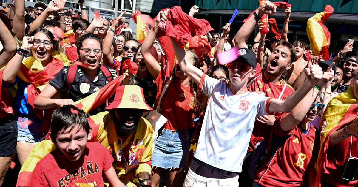 Spain Fans Spain fans rejoice as country clinches first Women’s World Cup title