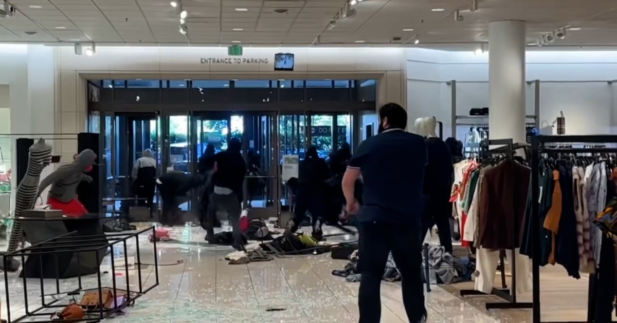 Watch: Dozens ransack L.A. mall, taking about $100K worth of luxury items