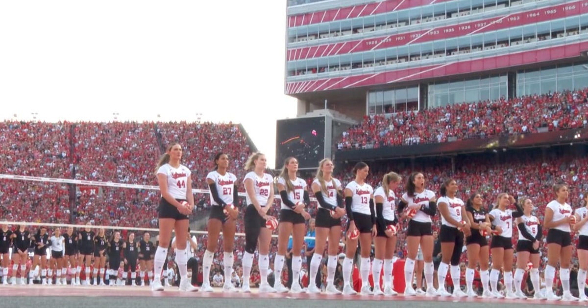 Nebraska volleyball game breaks world record for women’s sports attendance