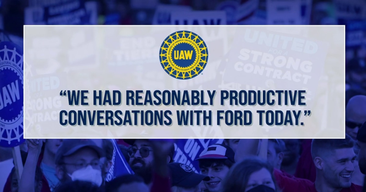 UAW reports ‘reasonably productive’ talks with Ford amid historic strike