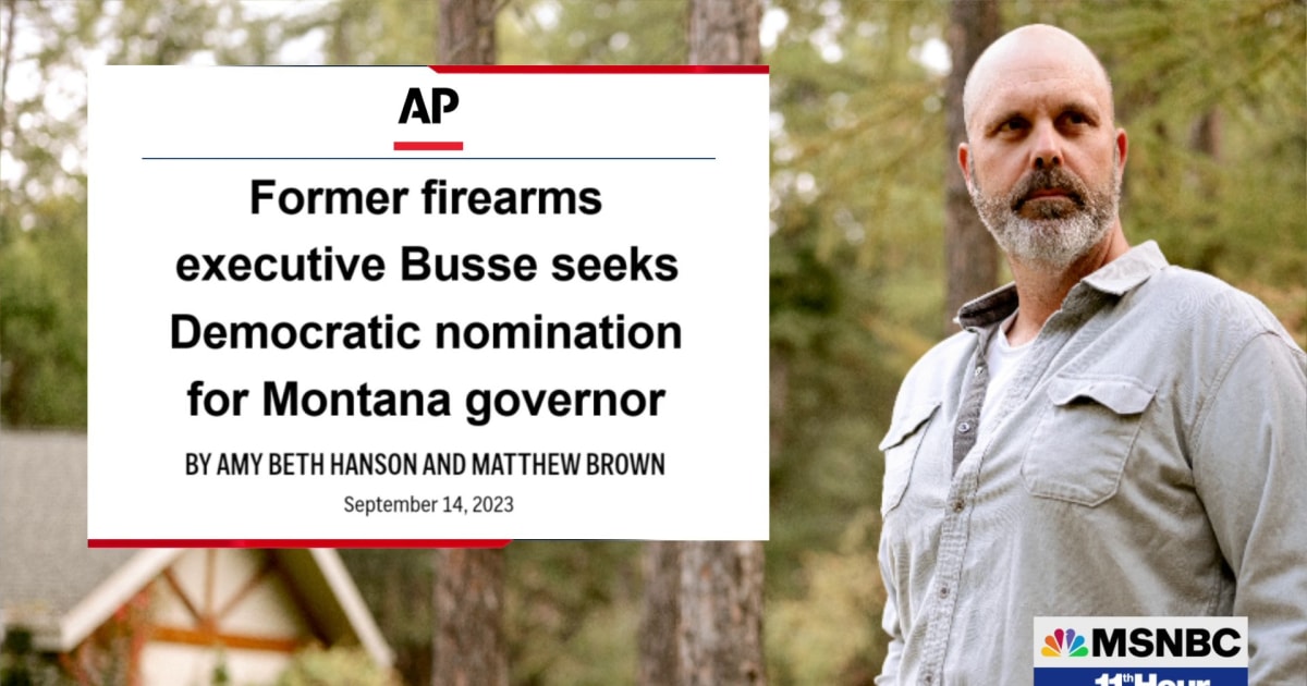 The Montana Governor’s race has a new Democratic candidate, Ryan Busse