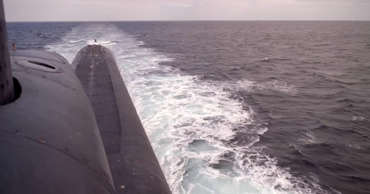 Exclusive access during a U.S. Navy submarine's nuclear missile test