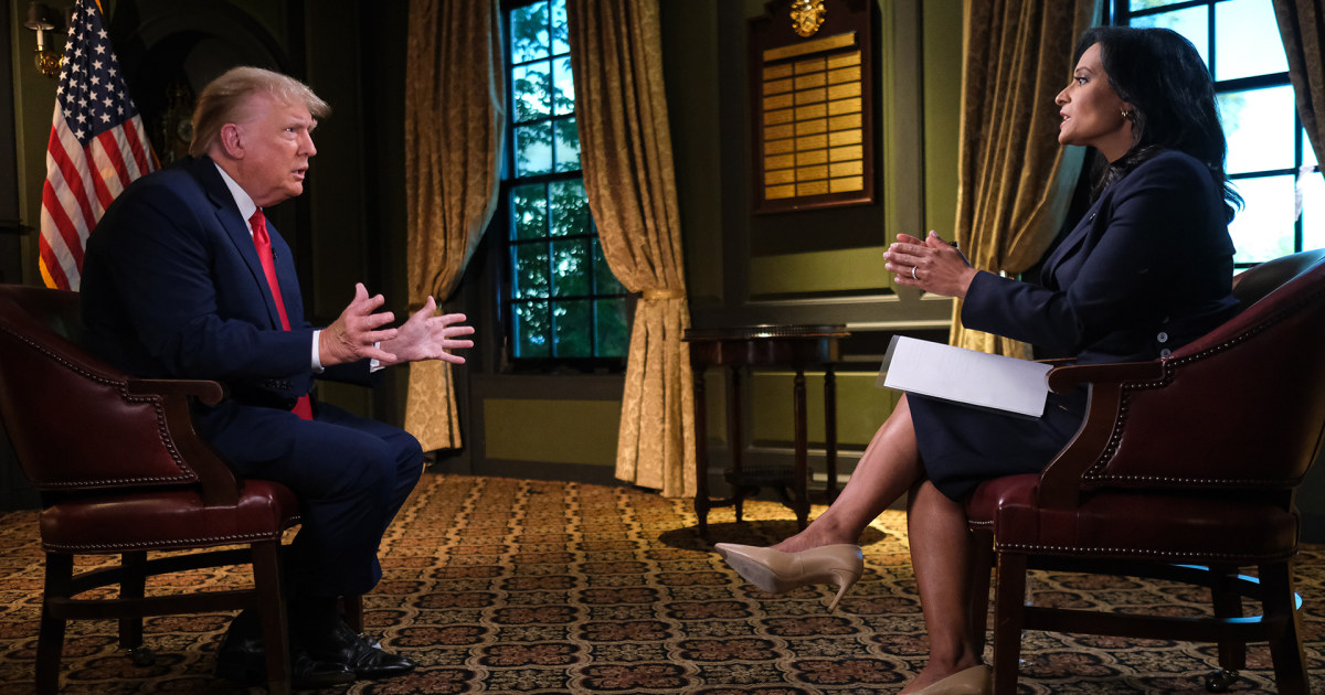 Trump joins Kristen Welker in her first show as moderator of Meet the Press &ndash; Sept. 17